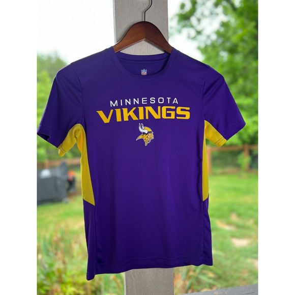 Minnesota Vikings Jersey T-Shirt, Women Medium - Picture 1 of 5